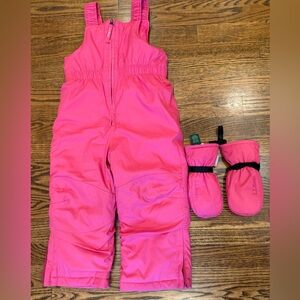 L.L. Bean snow pants and gloves set
